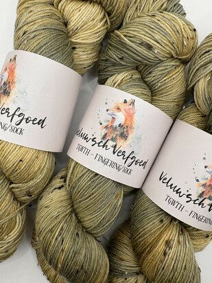 Veluwsch Verfgoed Sock tweed  -Kaneel schors