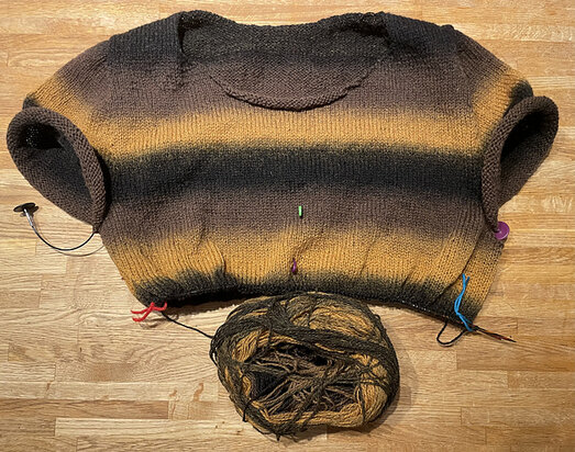 TGWTH & Aade - fingering gradient - Brown agate