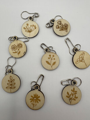 Stitchmarkers - plants - 4 pieces