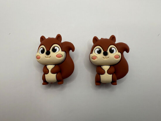 Knitting needle stoppers - Squirrel