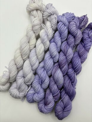 Veluwsch Verfgoed Sock mini fade set  - color wild orchid