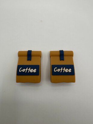 Knitting needle stoppers - Bag of coffee beans