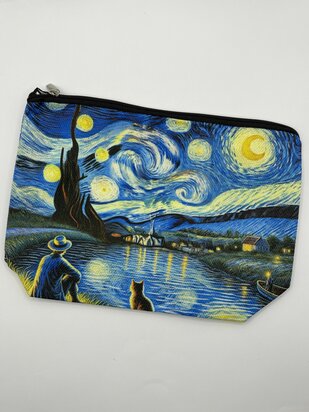 Project bag - Vincent with cat at the shore