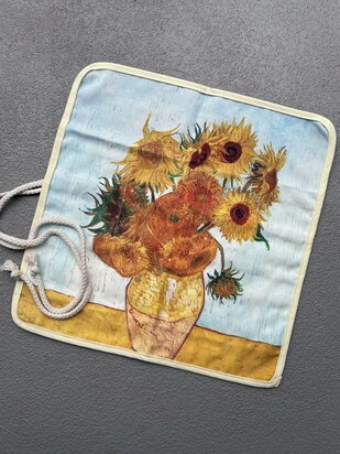 Naalden etui met koord - van Gogh zonnebloemen