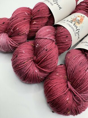 Veluwsch Verfgoed Sock tweed - lingonberries