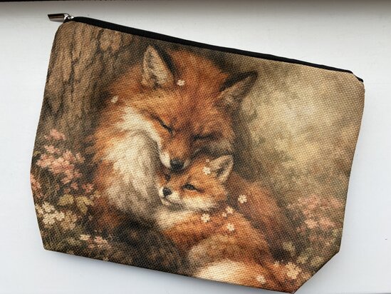 Project bag - Moeder met baby vos