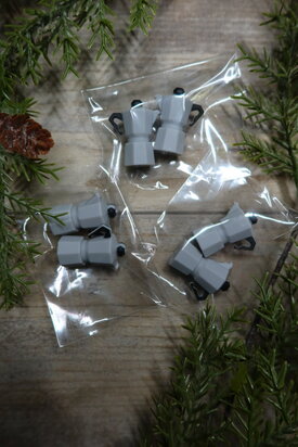 Knitting needle stoppers - Percolator
