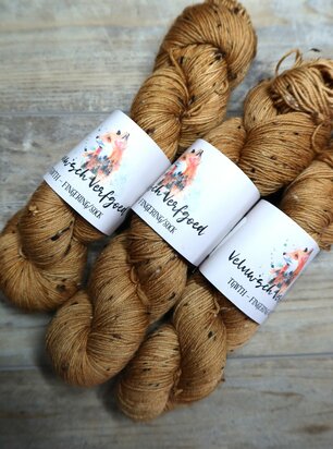 Veluwsch Verfgoed Sock tweed  -Kastanje
