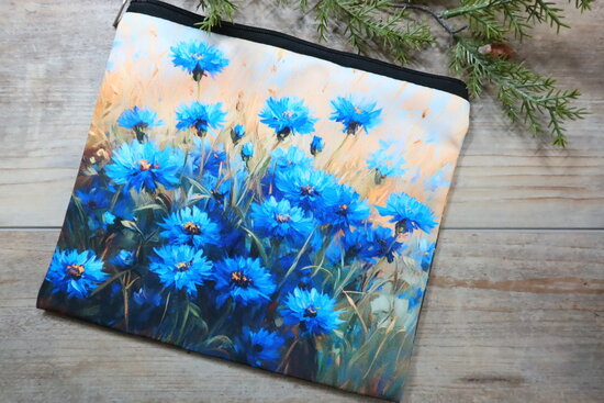 Project bag - Cornflowers 2