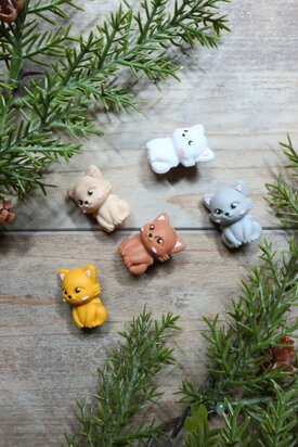 Knitting needle stoppers - Cats