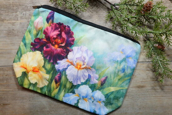 Project bag - Iris flowers 2