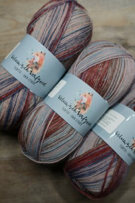 Veluwsch Verfgoed Sock Stripe - beige/bordeaux/blue