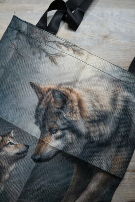 Tote bag - Wolf with cup