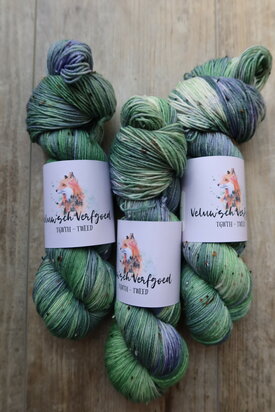 Veluwsch Verfgoed Sock tweed  -Bloeiende Tijm