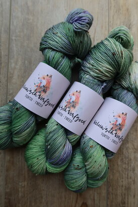 Veluwsch Verfgoed Sock tweed  -Bloeiende Tijm
