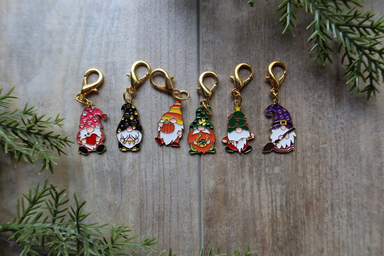 Steekmarkeerders - gnomes - 6 stuks