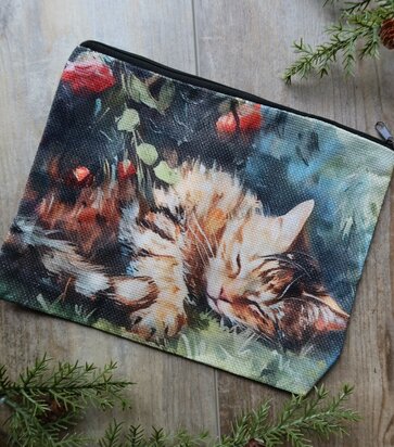 Project bag - Cat Aquarel