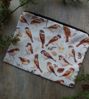 Project bag small - sparrows - SALE