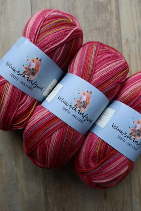 Veluwsch Verfgoed Sock Stripe - roze tinten