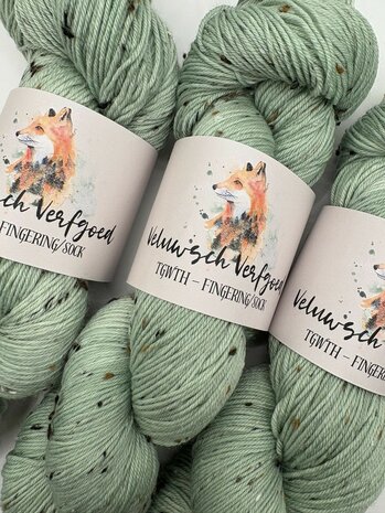 Veluwsch Verfgoed Sock tweed - Dried Sage