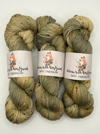 Veluwsch Verfgoed Sock tweed - Cinnamon bark