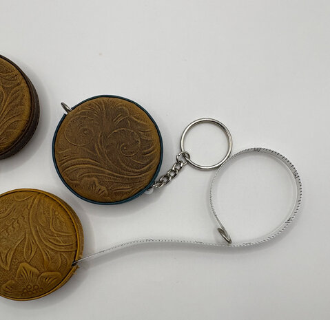 Measuring tape in leather case