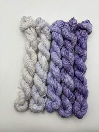 Veluwsch Verfgoed Sock mini fade set  - color wild orchid