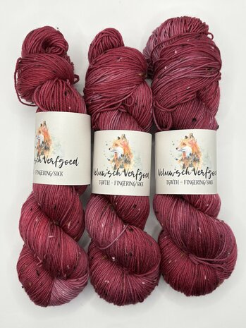 Veluwsch Verfgoed Sock tweed - lingonberries