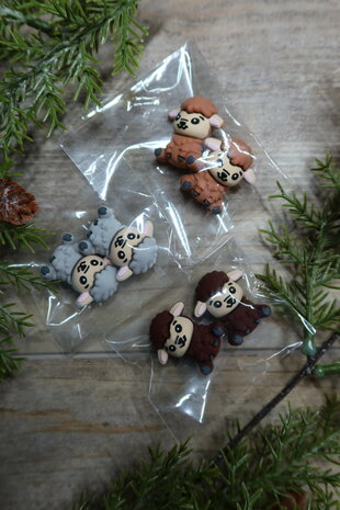 Knitting needle stoppers - Sheep