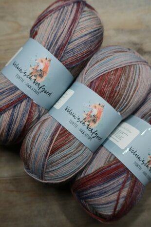 Veluwsch Verfgoed Sock Stripe - beige/bordeaux/blue