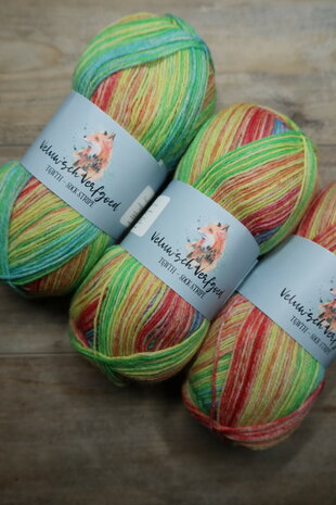 Veluwsch Verfgoed Sock Stripe - rainbow colors