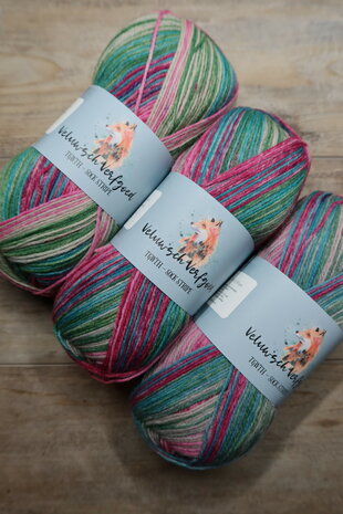 Veluwsch Verfgoed Sock Stripe - pink/green/aqua