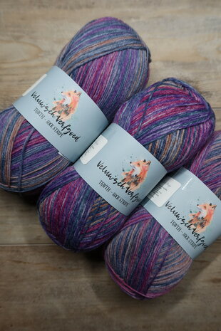 Veluwsch Verfgoed Sock Stripe - purple tones