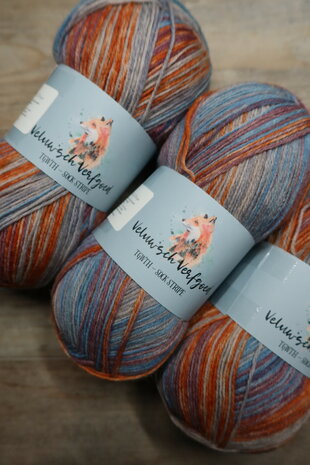 Veluwsch Verfgoed Sock Stripe - blue/brown