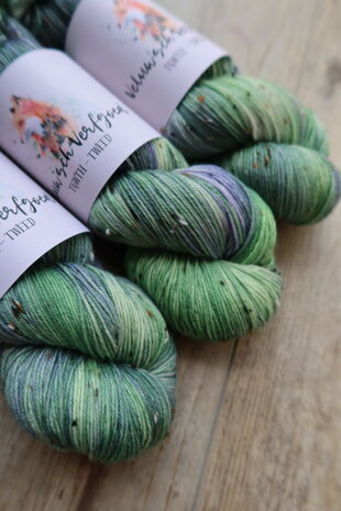 Veluwsch Verfgoed Sock tweed  -Bloeiende Tijm