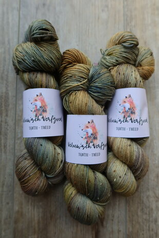 Veluwsch Verfgoed Sock tweed  -Dried Cornflowers