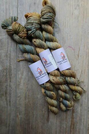 Veluwsch Verfgoed Sock mini tweed  -Gedroogde korenbloemen
