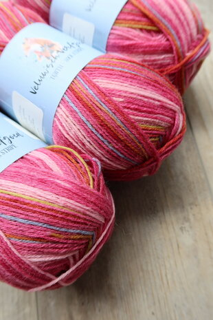 Veluwsch Verfgoed Sock Stripe - roze tinten