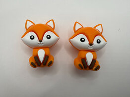 Knitting needle stoppers - Fox