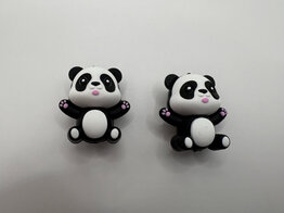 Knitting needle stoppers - Panda