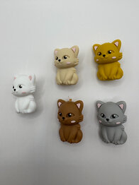 Knitting needle stoppers - Cat