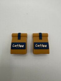 Knitting needle stoppers - Bag of coffee beans