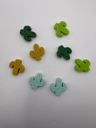 Knitting needle stoppers - Cactus