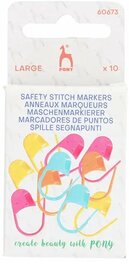 Pony safety stitch markers plastic - large