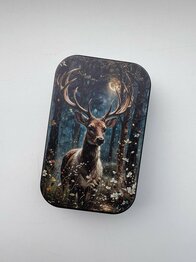Gift can - Red deer in the night