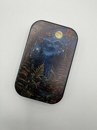 Gift can - Autumn forest in the night