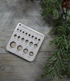 Houten naald- en draadmeter