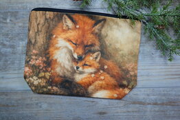 Project bag - Moeder met baby vos