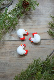 Knitting needle stoppers - Chicken